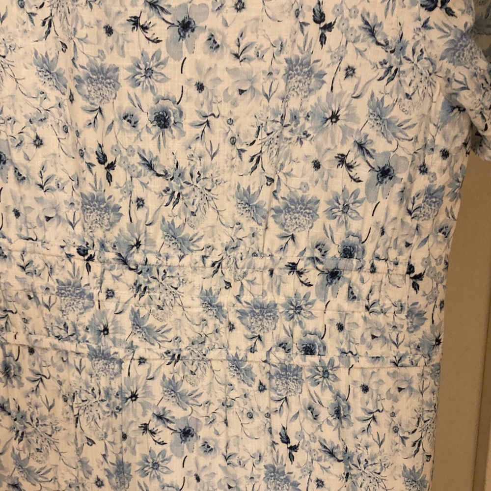 Chic Blue Floral Maxi Dress - Picture 10 of 11